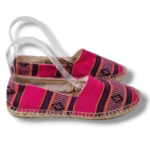 J. Crew Aztec Espadrilles Pink Size 8